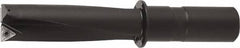 Kyocera - 2-1/4" Max Drill Depth, 0.766" Diam, Indexable Insert Drill - 2 Inserts, 5/8" Shank Diam, Whistle Notch Shank - Caliber Tooling