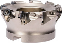 Kyocera - Indexable Copy Face Mills; Cutting Diameter (Decimal Inch): 1.5000 ; Maximum Depth of Cut (mm): 5.00 ; Arbor Hole Diameter (Inch): 1/4 ; Overall Height (mm): 40.00000 ; Series: MRX ; Number of Cutter Inserts: 5 - Exact Industrial Supply