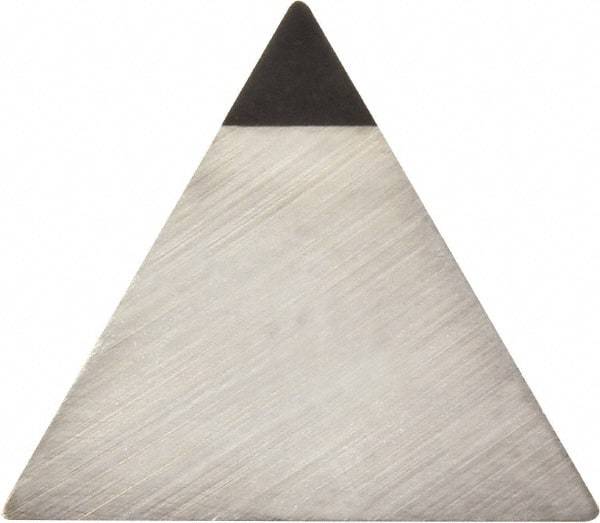 Kyocera - TPG321 Grade KPD001 Polycrystalline Diamond (PCD) Turning Insert - Uncoated, 60° Triangle, 3/8" Inscr Circle, 1/8" Thick, 1/64" Corner Radius - Caliber Tooling