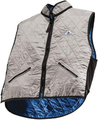 Techniche - Size 3XL, Silver Cooling Vest - Zipper Front, Nylon, HyperKewl - Caliber Tooling