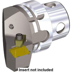 Kennametal - Insert Style NG 4R, 70mm Head Length, Right Hand Cut, External Modular Threading Cutting Unit Head - System Size KM4X63, 43mm Center to Cutting Edge, Series NS - Caliber Tooling