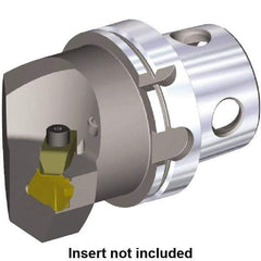 Kennametal - Insert Style NG 6L, 100mm Head Length, Right Hand Cut, Internal/External Modular Threading Cutting Unit Head - System Size KM4X100, 63mm Center to Cutting Edge, Series NE - Caliber Tooling