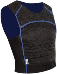 Techniche - Size M, Black & Blue Cooling Vest - Pullover, Spandex, Nylon, HyperKewl - Caliber Tooling