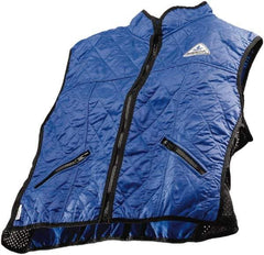 Techniche - Size M, Blue Cooling Vest - Zipper Front, Nylon, HyperKewl - Caliber Tooling