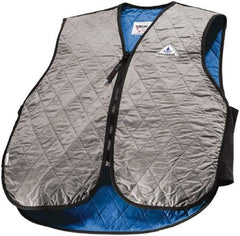 Techniche - Size XL, Silver Cooling Vest - Zipper Front, Nylon, HyperKewl - Caliber Tooling