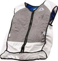 Techniche - Size XS, Silver Cooling Vest - Zipper Front, Nylon, HyperKewl, Poly-Cotton - Caliber Tooling