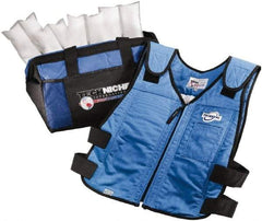 Techniche - Size 2XL, Royal Blue Cooling Vest - Zipper Front, Cotton - Caliber Tooling