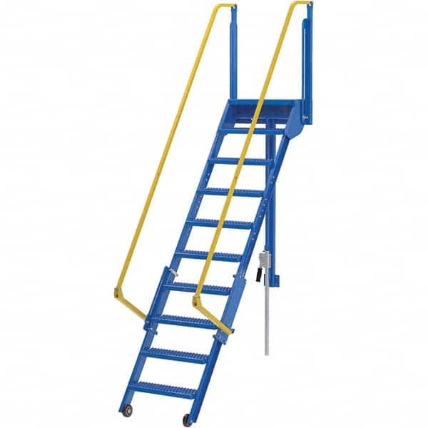 Vestil - 127-5/8" High 350 Lb Capacity 10 Step Ladder - Caliber Tooling