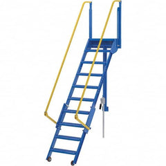 Vestil - 127-5/8" High 350 Lb Capacity 10 Step Ladder - Caliber Tooling