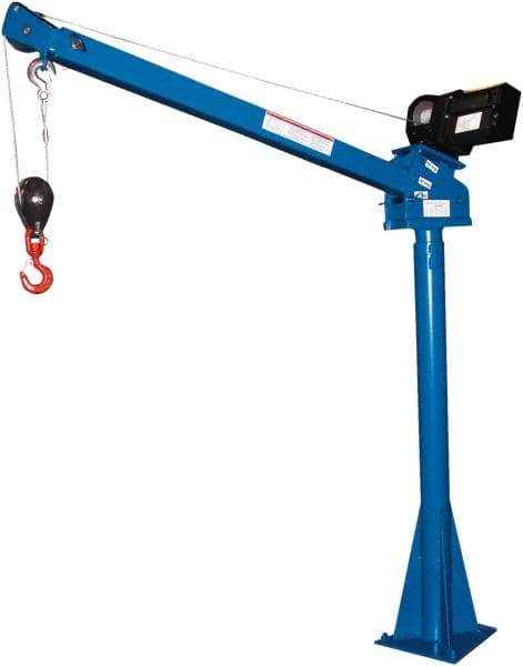 Vestil - 2,000 Lb Load Capacity, Steel Winch Operated Crane - 5' 17/64" Span - Caliber Tooling