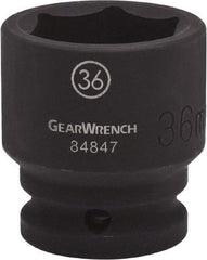 GearWrench - 3/4" Drive 31mm Standard Impact Socket - 6 Points, 2-8/39" OAL - Caliber Tooling