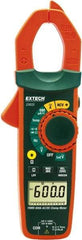 Extech - EX655, CAT III, Digital True RMS Auto Ranging Clamp Meter with 1.18" Clamp On Jaws - 750 VAC, 1000 VDC, 600 AC/DC Amps, Measures Voltage, Capacitance, Current, Frequency, Resistance, Temperature - Caliber Tooling