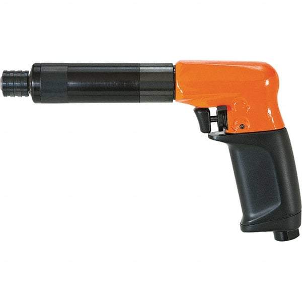 Cleco - 1/4" Bit Holder, 2,800 RPM, Pistol Grip Handle Air Screwdriver - 0.3 to 1.6 Ft/Lb Torque, 1/8" Inlet, 11 CFM - Caliber Tooling