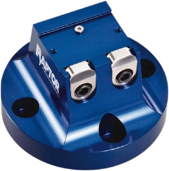 Raptor Workholding - 3" High x 5" Wide Dovetail Vise - 1-1/2" Jaw Opening Capacity, 1/8" High x 2.35" Wide Jaw, For 4 & 5 Axis Workholding Systems - Caliber Tooling