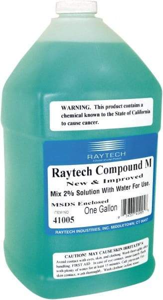 Raytech - 1 Gal Compound M Tumbling Media Additive Liquid - For Burnishing, Wet Operation - Caliber Tooling