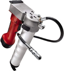 Legacy - 6,000 Max psi, Flexible Battery-Operated Grease Gun - 14 oz Capacity, 1/8 Thread Outlet, Bulk, Filler Pump & Cartridge Fill - Caliber Tooling