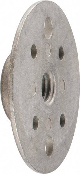 Tru-Maxx - 1-1/2" Max Diam, Abrasive Disc Retainer Nut - M10x1.50 Female, 1-1/2" Long - Caliber Tooling