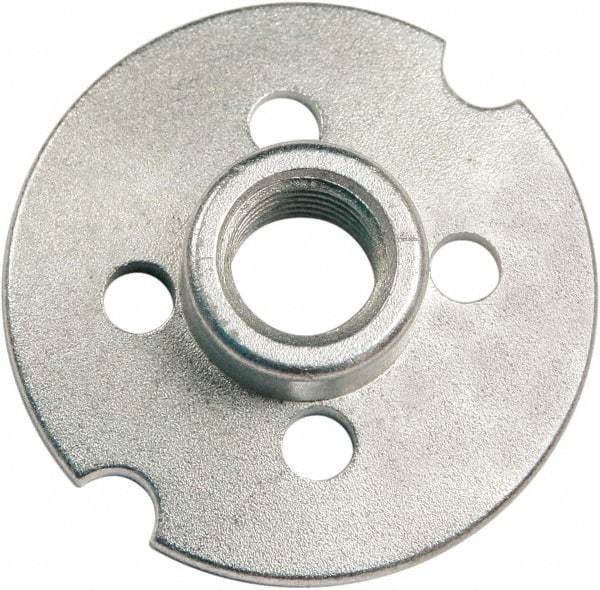 Tru-Maxx - 1-1/2" Max Diam, Abrasive Disc Retainer Nut - M10x1.25 Female, 1-1/2" Long - Caliber Tooling