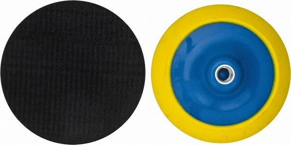 Tru-Maxx - 6" Diam Hook & Loop Disc Backing Pad - Hard Density, 7,500 RPM - Caliber Tooling