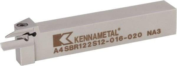 Kennametal - A4SB, External, Right Hand, 14mm Max Depth of Cut, 3mm Min Groove Width, Indexable Grooving Tool Holder - A4G0300M3SP04B Insert Compatibility, 20mm Shank Height, 20mm Shank Width, 125.3mm OAL - Caliber Tooling