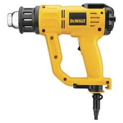 DeWALT - 115 to 1,100°F Heat Setting, 17.7 CFM Air Flow, Heat Gun - 120 Volts, 13 Amps, 1,550 Watts, 10' Cord Length - Caliber Tooling