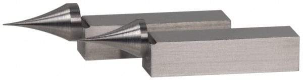 SPI - 2.05 Inch Overall Length, Gage Block Points - Concentricity +/-0.0002 Inch Accuracy, Sold As Pair, For Use with Rectangular Gage Blocks, 2 Pieces - Caliber Tooling