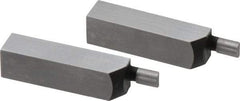 SPI - 1.58 Inch Overall Length, 0.315 Inch Jaw Thickness, 0.1 Inch Radius, Gage Block Cylindrical Jaws - Radius 0.00003 Inch, Pair 0.00004 Inch Accuracy, Sold As Pair, For Use with Rectangular Gage Blocks, 2 Pieces - Caliber Tooling