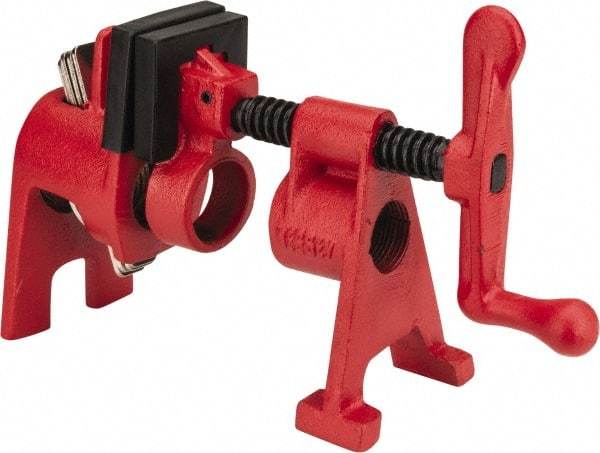 Bessey - 3/4" Pipe, 1-11/16" Throat Depth, 1-11/16" Clamp Face, H Style Pipe Clamp - Caliber Tooling