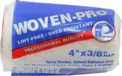 Premier Paint Roller - 3/8" Nap, 4" Wide Paint Woven-Pro Roller Cover - Semi-Smooth Texture, Woven - Caliber Tooling