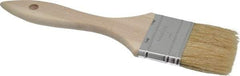 Premier Paint Roller - 1" Flat Hog Chip Brush - 1-3/4" Bristle Length, 5" Wood Dowel Handle - Caliber Tooling