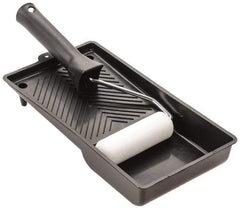 Premier Paint Roller - Mini Paint Roller Set - 4" Wide, Includes Paint Tray, Roller Cover & Frame - Caliber Tooling