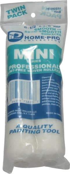 Premier Paint Roller - 3/8" Nap, Mini Paint Roller - 6-1/2" Wide, Includes Roller Cover - Caliber Tooling