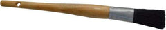 Premier Paint Roller - 5/8" Oval Hog Sash Brush - 2-1/4" Bristle Length, 6" Wood Handle - Caliber Tooling