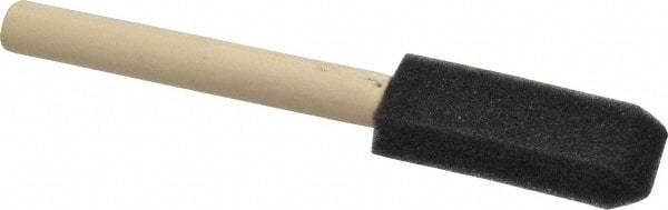 Premier Paint Roller - 1" Foam Foam Paint Brush - 2-1/2" Bristle Length, 4" Wood Handle - Caliber Tooling