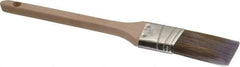 Premier Paint Roller - 1-1/2" Angled Synthetic Sash Brush - 2-1/2" Bristle Length, 9" Wood Rattail Handle - Caliber Tooling