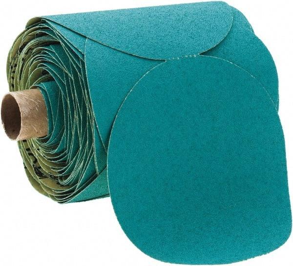 3M - Adhesive PSA Disc - Medium Grade, Green, Cloth Backing, Flexible, Use with Random Orbital Sanders - Caliber Tooling