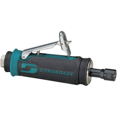 Dynabrade - 1/4" Collet, Straight Handle, Air Angle Die Grinder - 30,000 RPM, Rear Exhaust, 27 CFM, 0.4 hp, 90 psi, 1/4 NPT Inlet - Caliber Tooling