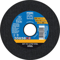 PFERD - Cutoff Wheels; Tool Compatibility: Angle Grinder ; Wheel Diameter (Inch): 4-1/2 ; Wheel Thickness (Inch): 0.0400 ; Abrasive Material: Aluminum Oxide ; Maximum RPM: 13300.000 ; Grit: 46 - Exact Industrial Supply