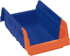 Akro-Mils - 11-5/8" Deep, Blue/Orange Hopper Shelf Bin - 4" High x 6-3/4" Wide x 11-5/8" Long - Caliber Tooling