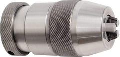 Accupro - JT1, 1/64 to 1/8" Capacity, Tapered Mount Steel Drill Chuck - Keyless, 24.51mm Sleeve Diam, 1-47/64" Open Length - Exact Industrial Supply