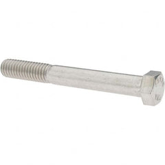 Hex Head Cap Screw: 7/16-14 x 3-1/2″, Grade 18-8 Stainless Steel, Uncoated Partially Threaded