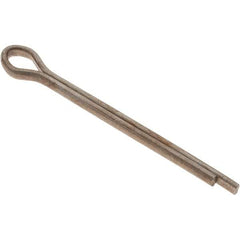 Value Collection - 1/8" Diam x 1-1/2" Long Extended Prong Cotter Pin - Grade 2, Zinc-Plated, Steel - Caliber Tooling