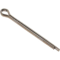 Value Collection - 7/64" Diam x 1-1/2" Long Extended Prong Cotter Pin - Grade 2, Uncoated, Steel - Caliber Tooling