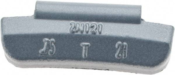 Value Collection - 0.75 oz T Wheel Weight - Zinc, For Use with Domestic Light Trucks - Caliber Tooling