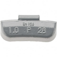 Value Collection - 1 oz P Wheel Weight - Zinc, For Use with Automotive & Light Trucks - Caliber Tooling