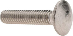 Value Collection - 5/16-18 UNC 1-1/2" Length Under Head, Standard Square Neck, Carriage Bolt - 18-8 Stainless Steel, Uncoated - Caliber Tooling