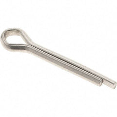 Value Collection - 5/32" Diam x 1" Long Extended Prong Cotter Pin - Grade 18-8, Uncoated, Stainless Steel - Caliber Tooling