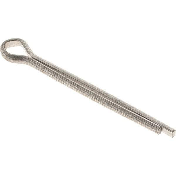 Value Collection - 1/8" Diam x 1-1/2" Long Extended Prong Cotter Pin - Grade 18-8, Uncoated, Stainless Steel - Caliber Tooling