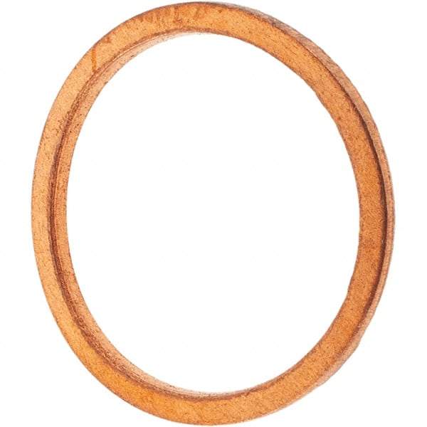 Value Collection - M16 Screw, Copper Standard Flat Washer - 18mm ID x 22mm OD, 1.5mm Thick - Caliber Tooling