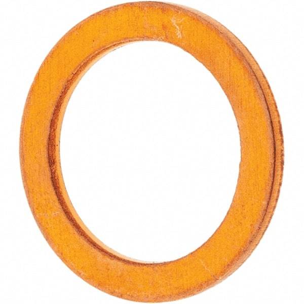 Value Collection - M12 Screw, Copper Standard Flat Washer - 14mm ID x 20mm OD, 1.5mm Thick - Caliber Tooling